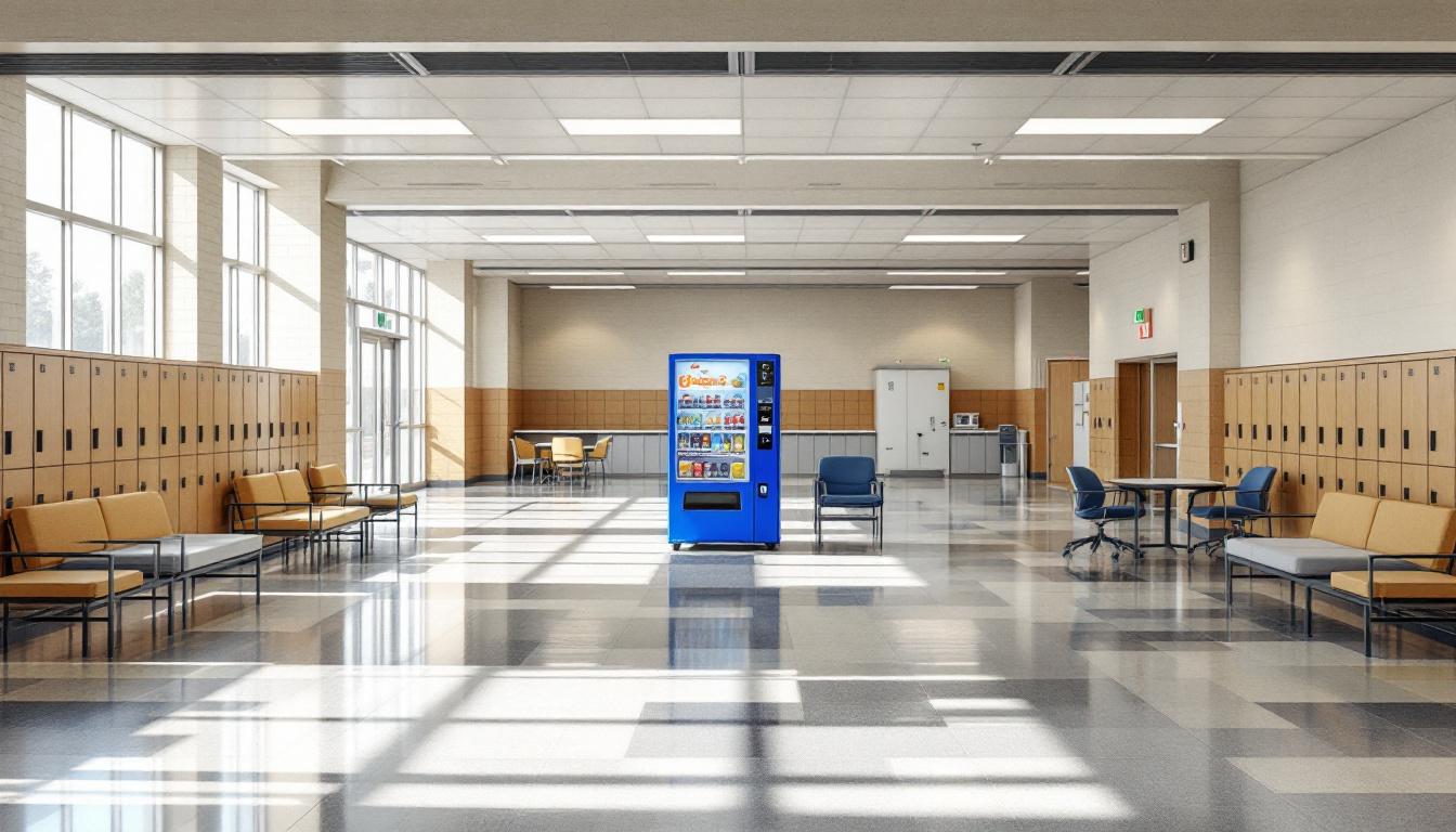 Visitation facilities and waiting area at FCI Terre Haute