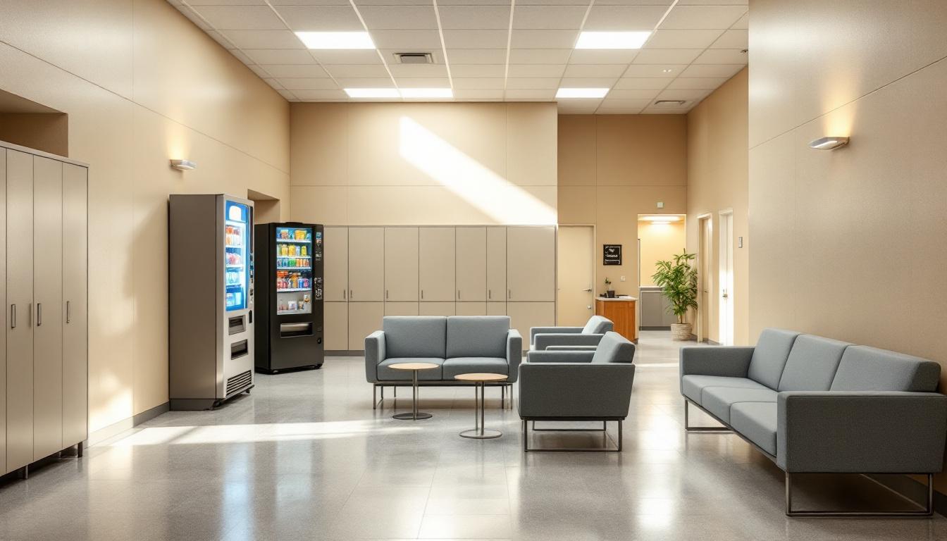 Visitation area at South Idaho Correctional Institution (SICI)