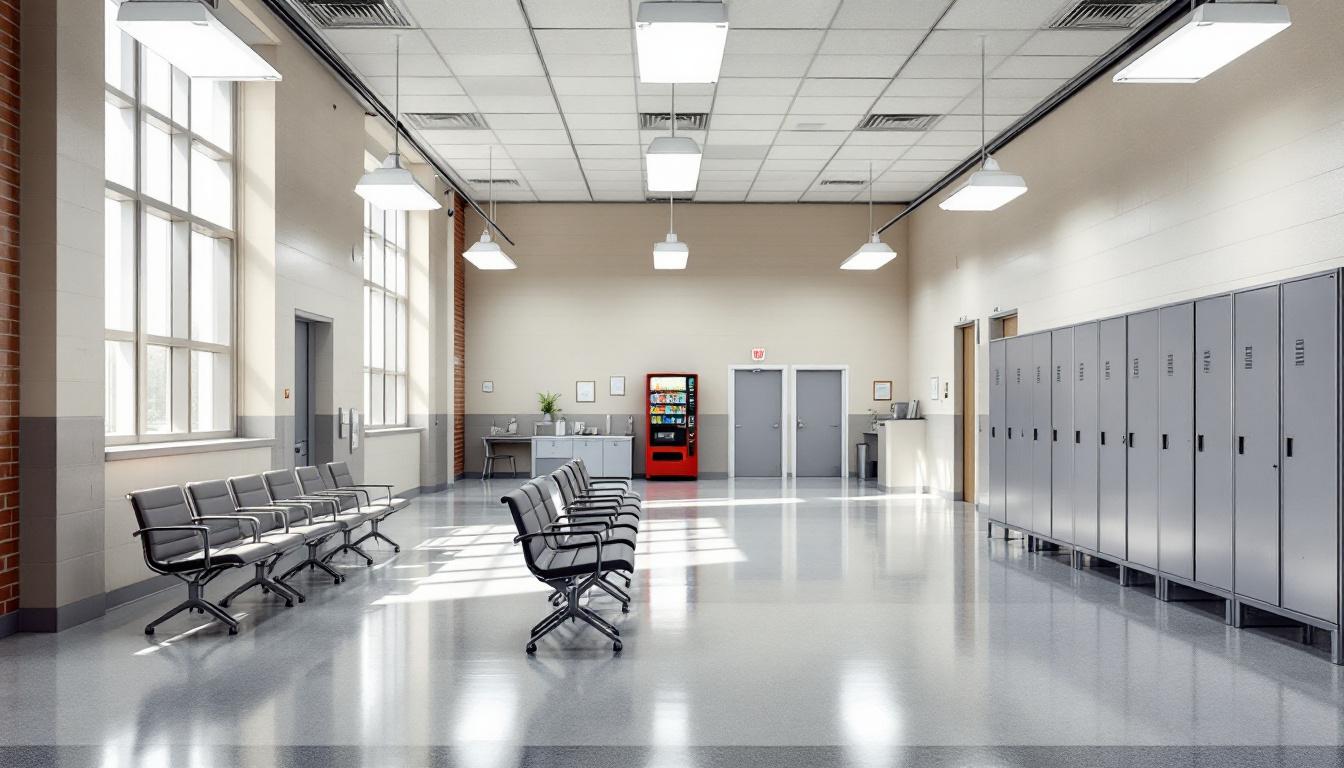 Visitation area at The Mini-Cassia Criminal Justice Center