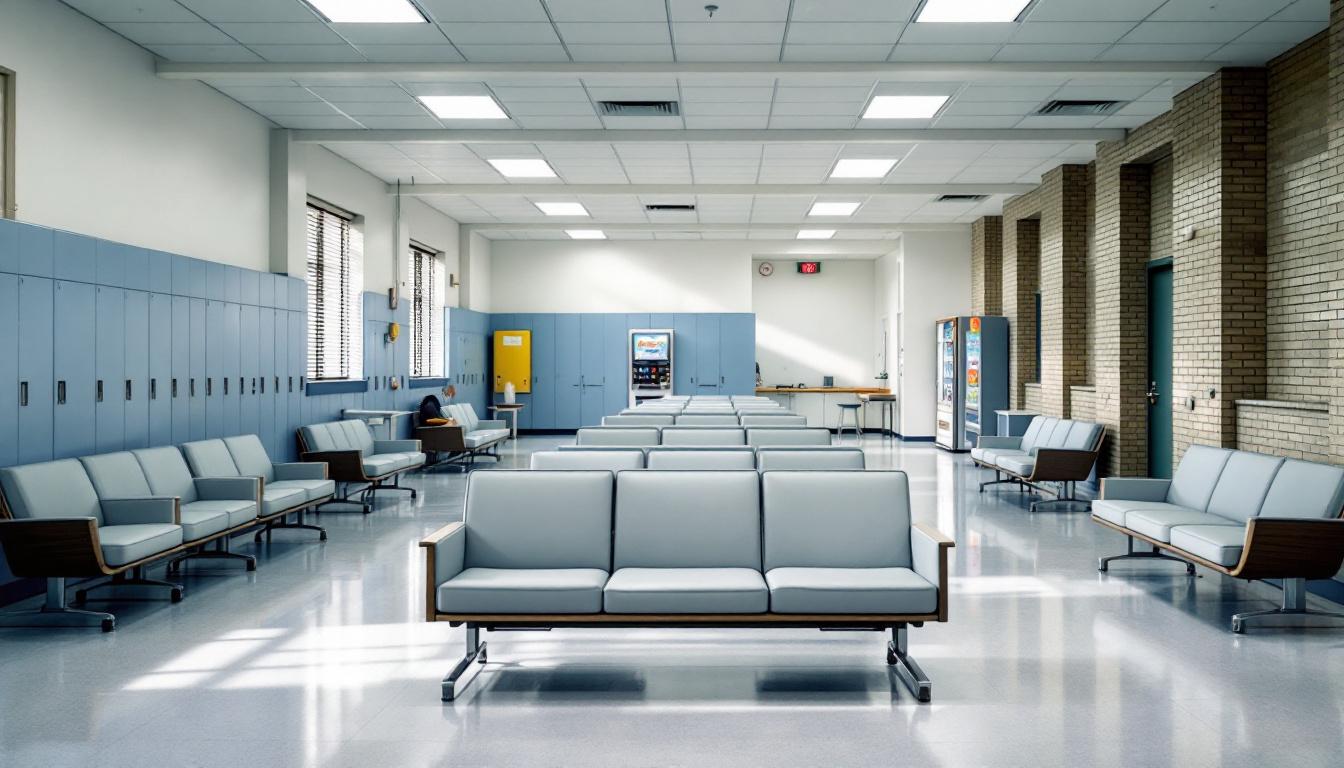 Visitation facilities and waiting area at Bannock County Detention Center