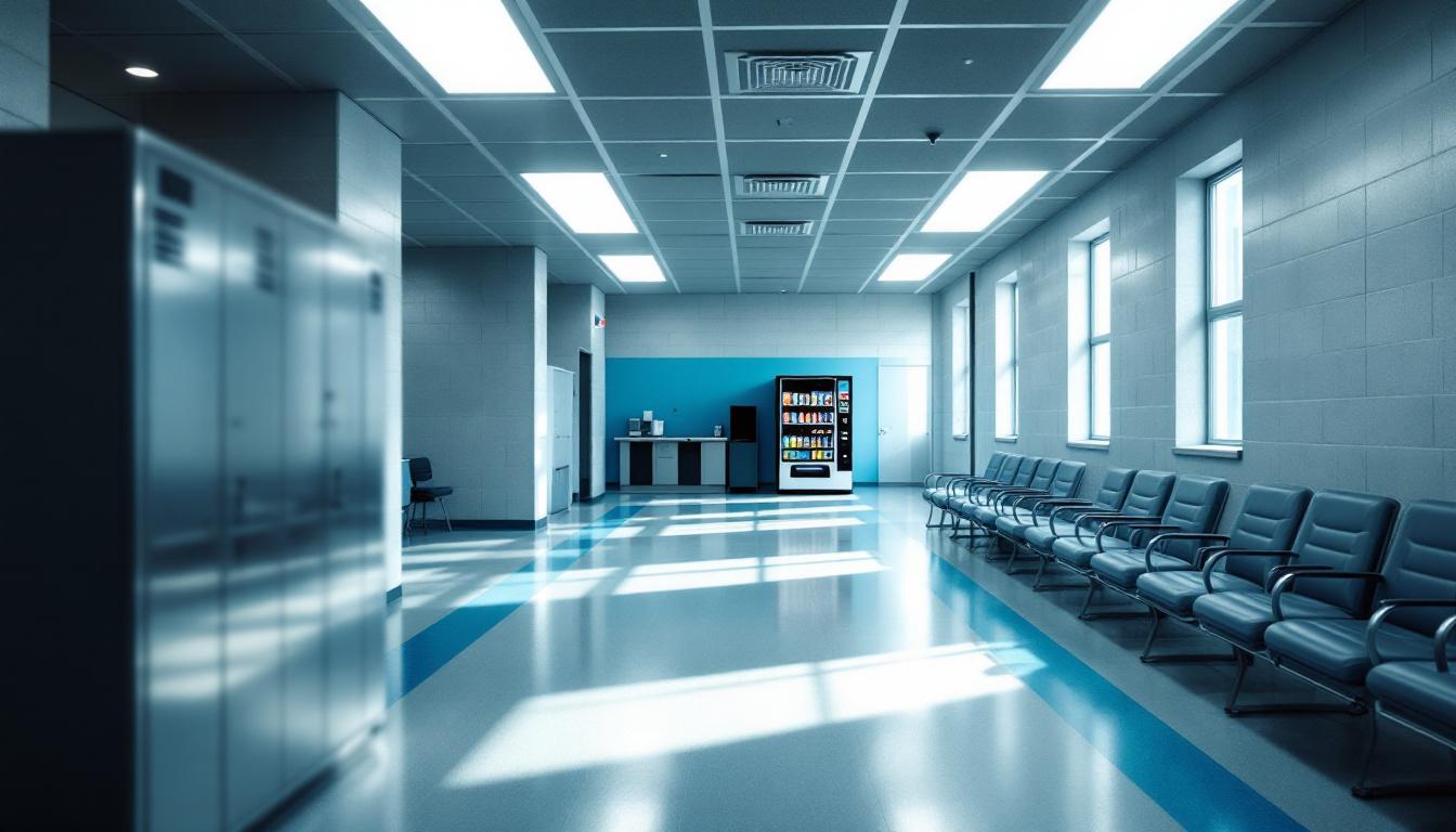 Visitation area at Bonneville County Jail