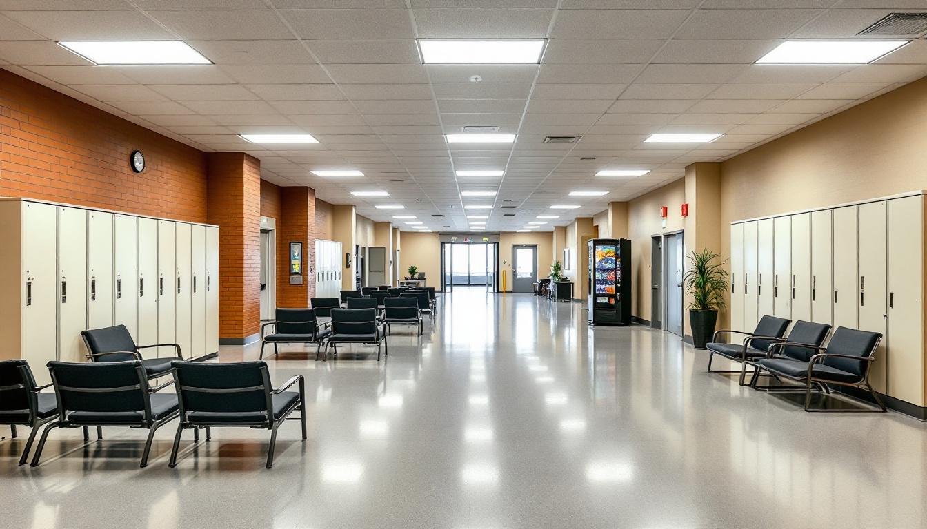 Visitation area at Twin Falls Community Reentry Center (TFCRC)