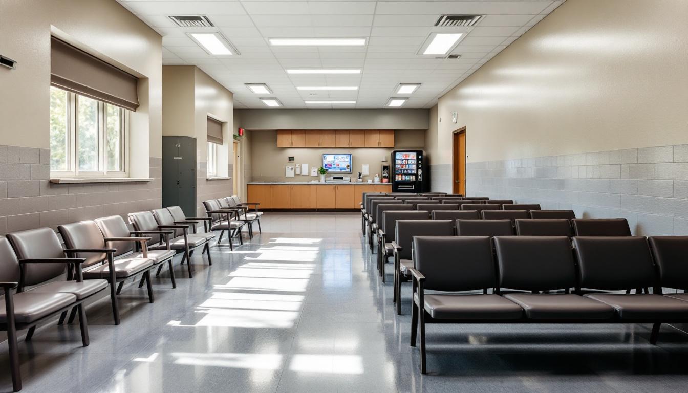 Visitation facilities and waiting area at Shoshone County Jail