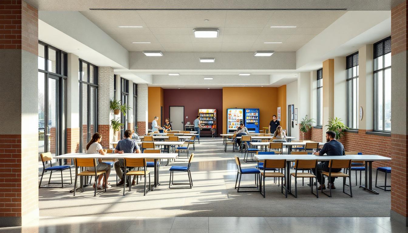 Visitation facilities and waiting area at Pocatello Women's Correctional