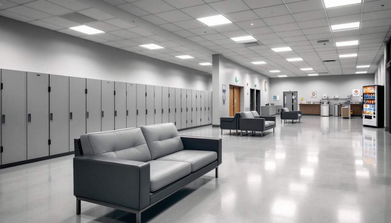 Visitation area at South Boise Women's Correctional Center