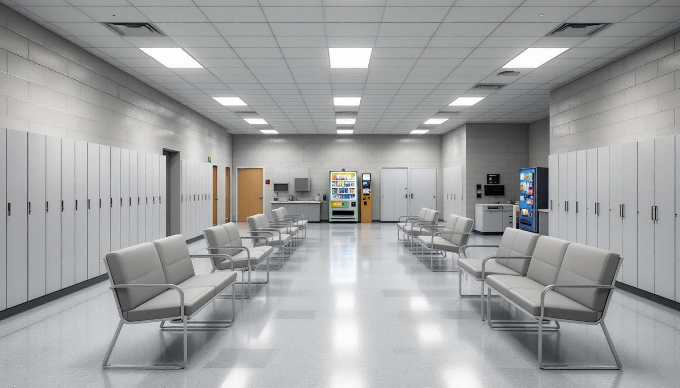 Visitation area at Juvenile Detention Center