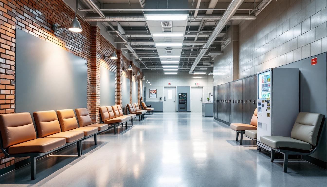 Visitation area at Community Correctional Center Lincoln
