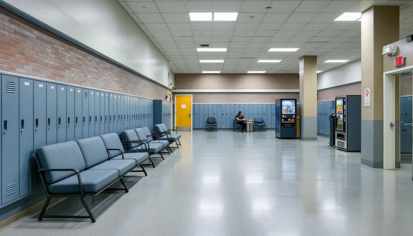 Visitation area at Tecumseh State Correctional Institution