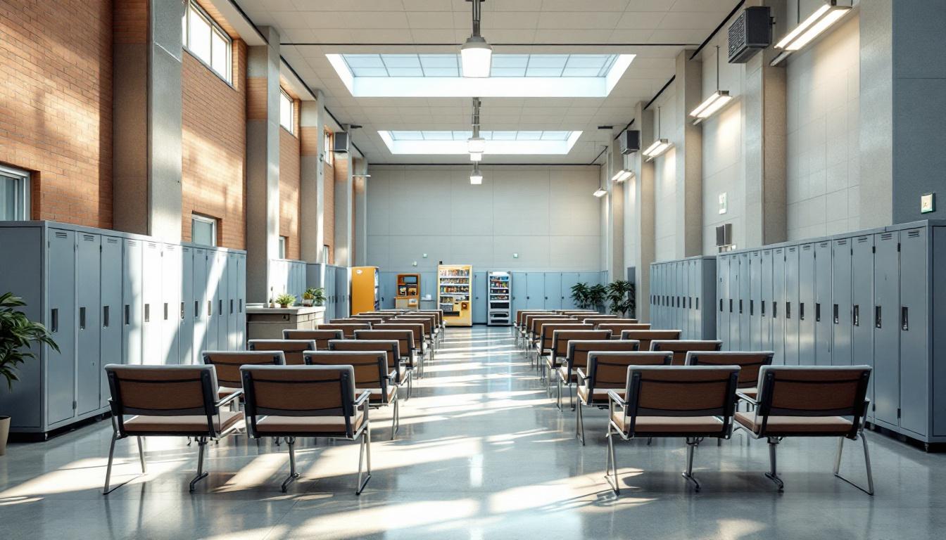 Visitation facilities and waiting area at Tecumseh State Correctional Institution