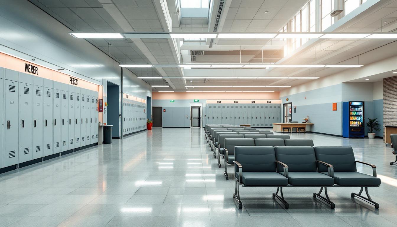 Visitation facilities and waiting area at Scotts Bluff County Sheriff
