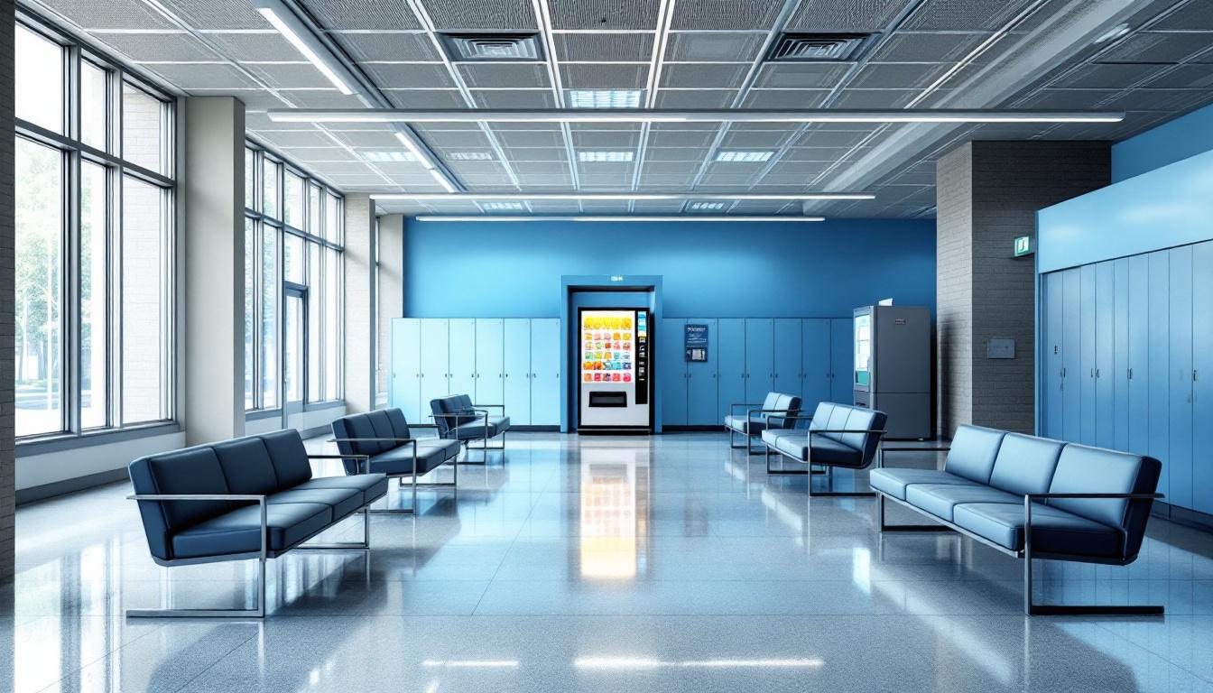 Visitation facilities and waiting area at Lancaster County Department of Corrections
