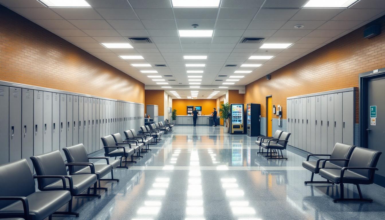 Visitation area at Sarpy County Jail