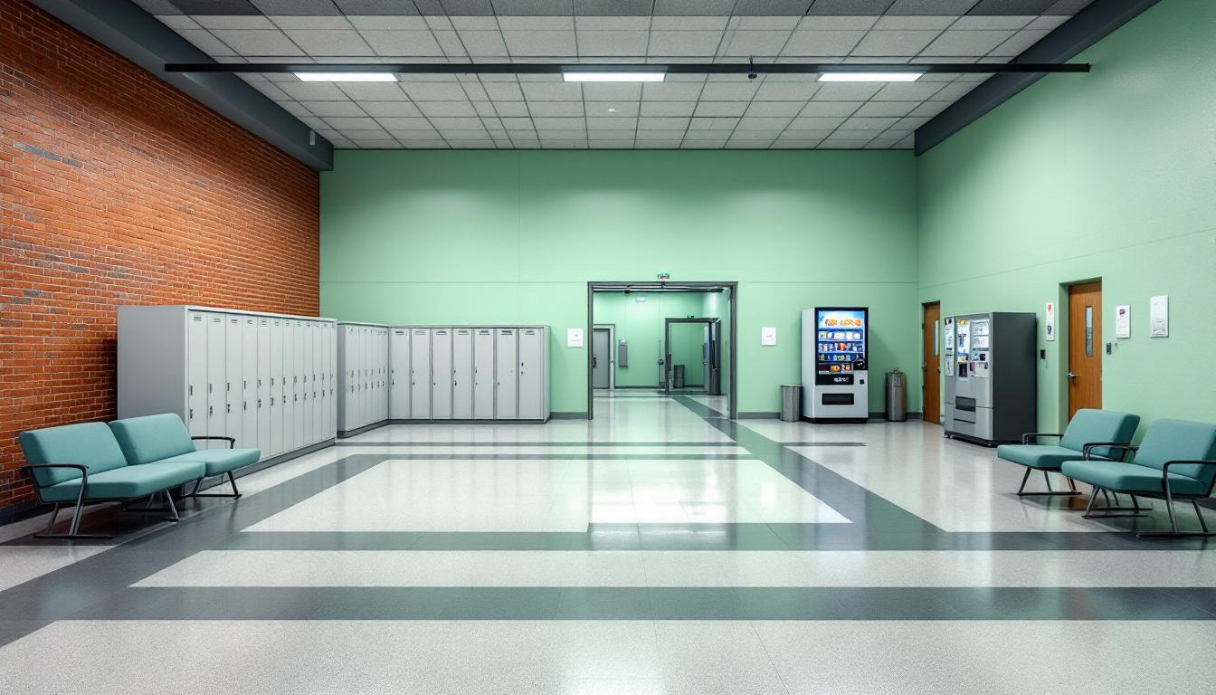 Visitation facilities and waiting area at Milwaukee Secure Detention Facility