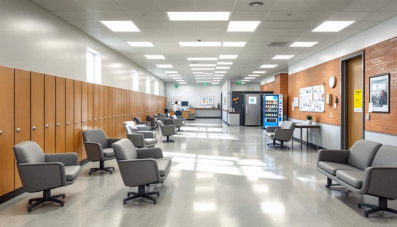 Visitation area at Jackie Brannon Correction Center