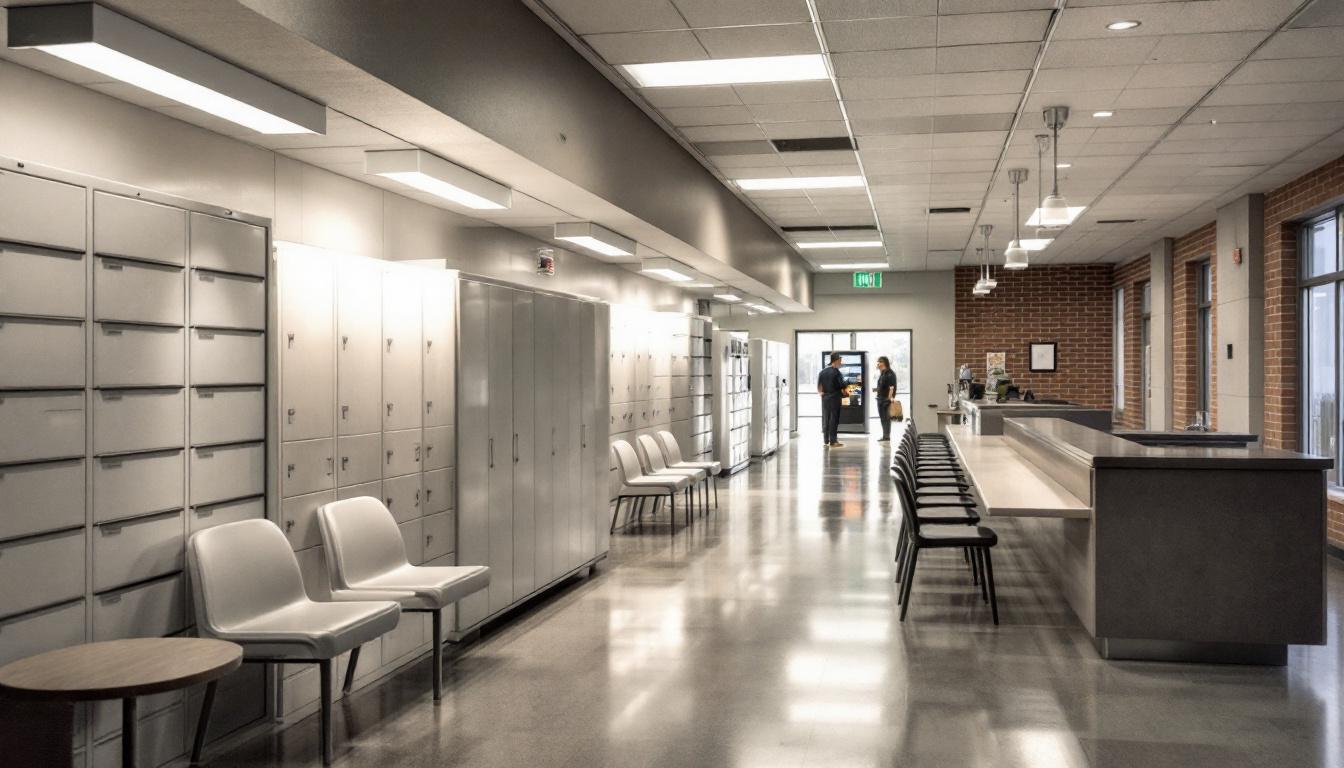 Visitation facilities and waiting area at The Lexington Assessment & Reception Center