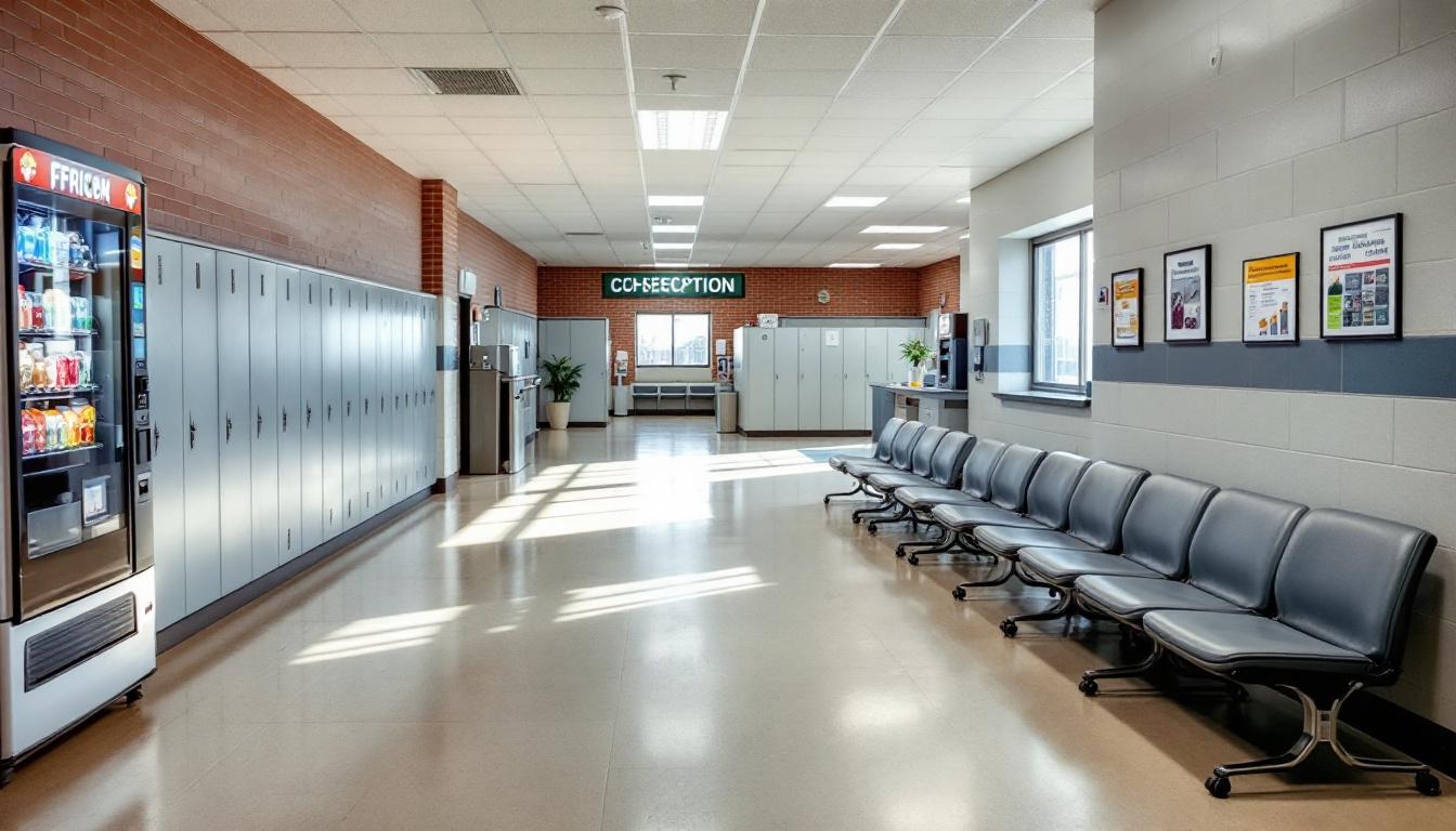 Visitation facilities and waiting area at The Lexington Assessment & Reception Center