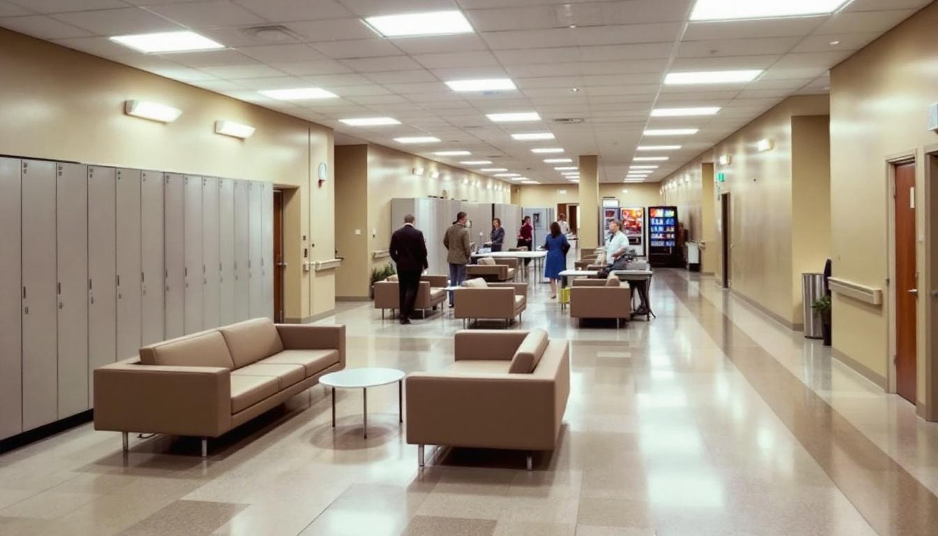 Visitation facilities and waiting area at The Lexington Assessment & Reception Center