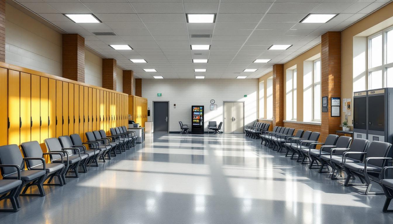 Visitation facilities and waiting area at Mc Leod Correctional Center