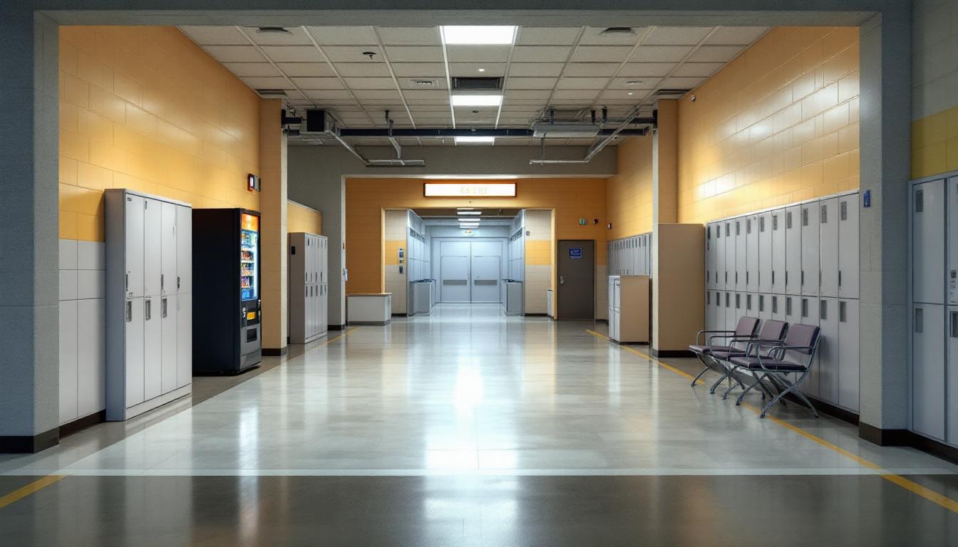 Visitation facilities and waiting area at Creek County Jail