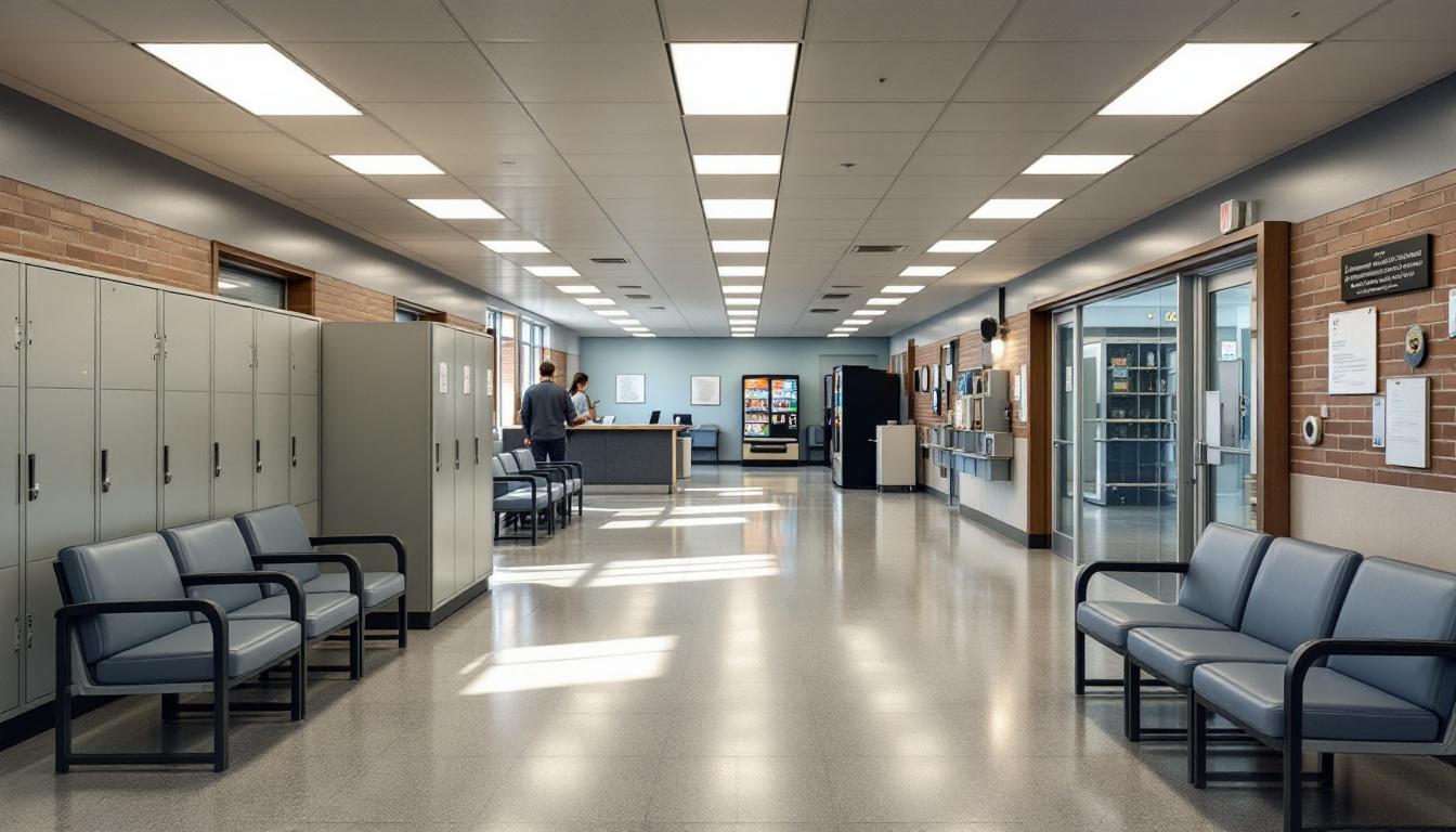 Visitation area at Pottawatomie County Public Safety Center Jail