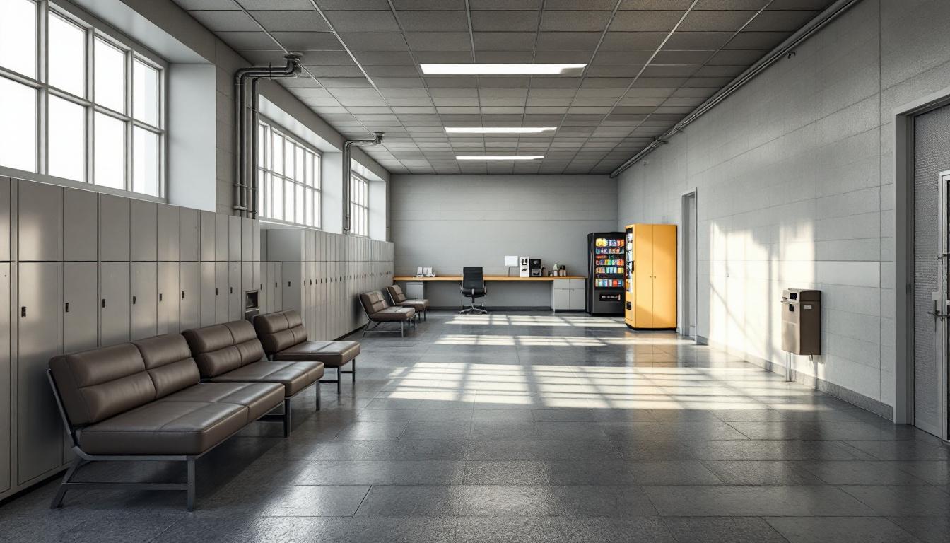 Visitation area at Clara Waters Community Corrections Center