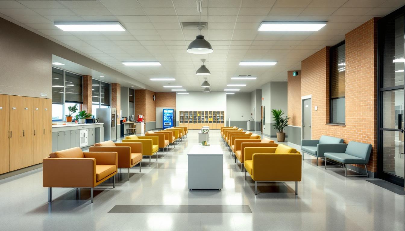 Visitation area at Muskogee County Jail