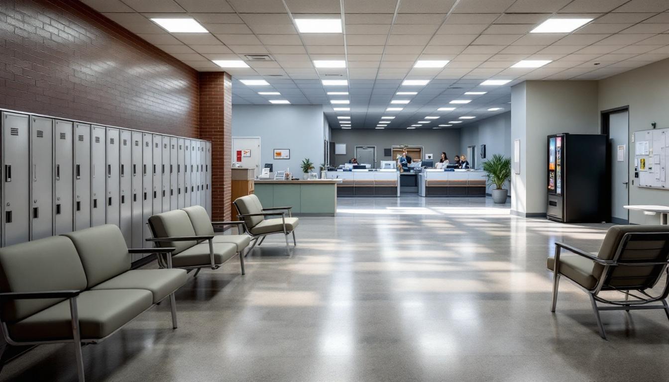 Visitation area at Oklahoma Department of Corrections