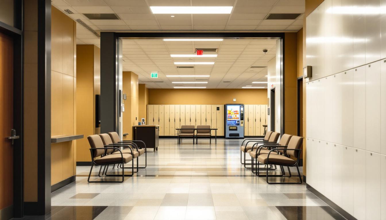 Visitation facilities and waiting area at Kingfisher County Sheriff’s Office