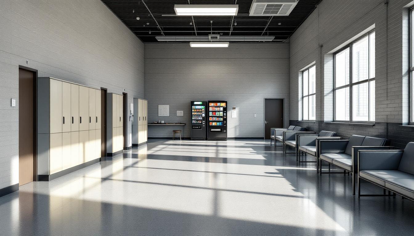Visitation area at Love County Jail