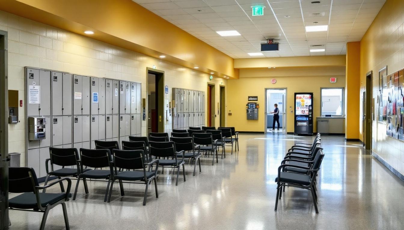 Visitation area at McClain County Sheriffs Office