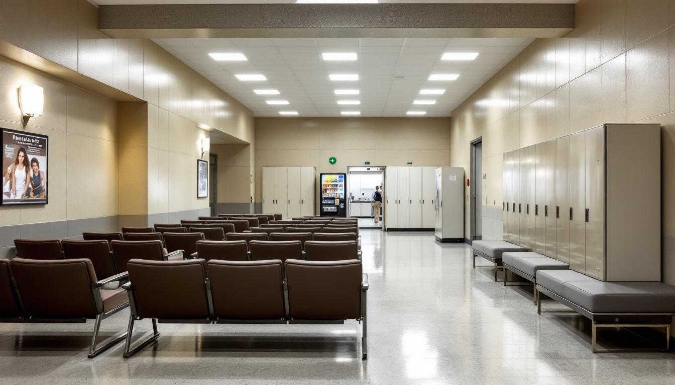 Visitation area at Johnston County Jail