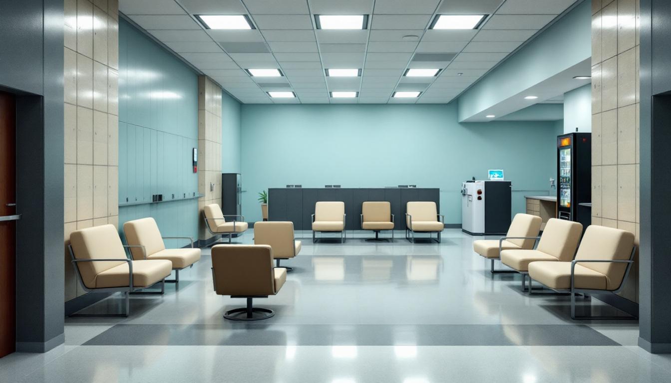 Visitation area at Canadian County Jail
