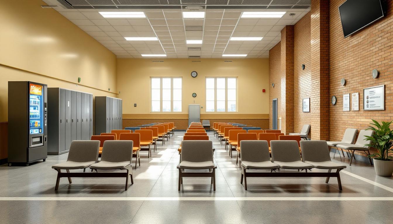 Visitation facilities and waiting area at Ottawa County Sheriff