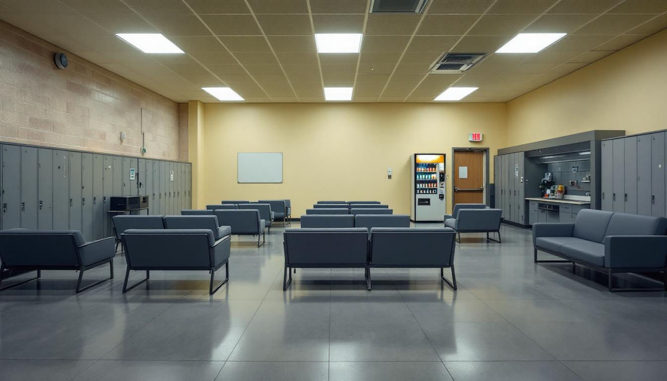 Visitation facilities and waiting area at Lawton Community Corrections