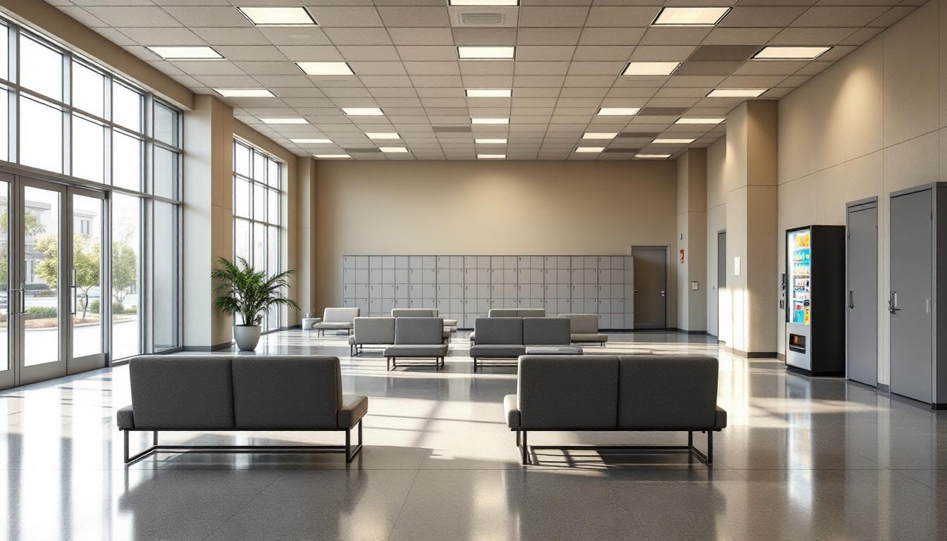 Visitation area at Burlington County Jail
