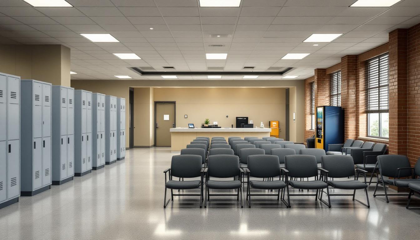 Visitation facilities and waiting area at Somerset County Jail