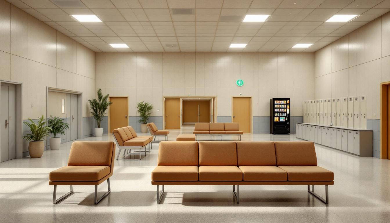 Visitation facilities and waiting area at Essex County Correctional Facility