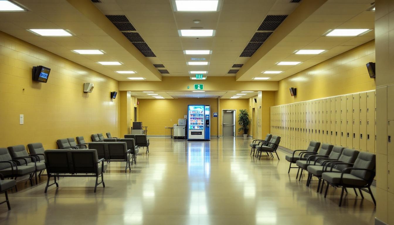 Visitation area at Northern State Prison