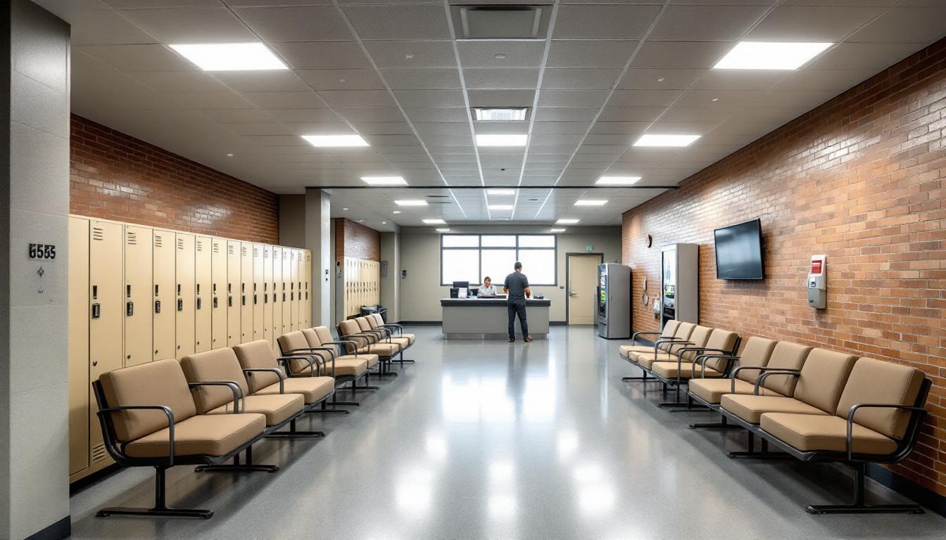 Visitation area at Wyoming Women's Center