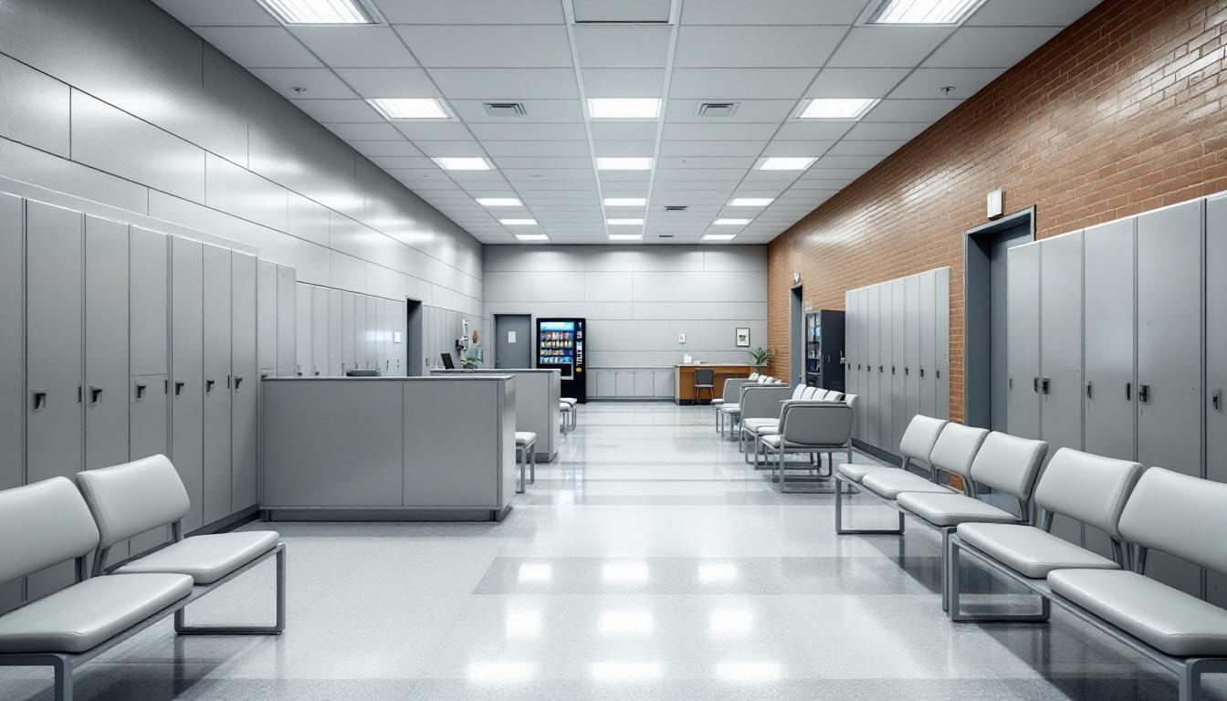 Visitation area at Laramie County Detention Center