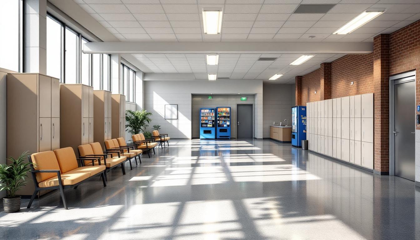 Visitation facilities and waiting area at Ouachita River Unit