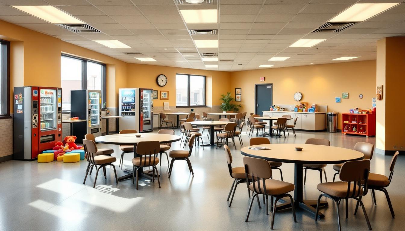 Visitation facilities and waiting area at Fairbanks Correctional Center