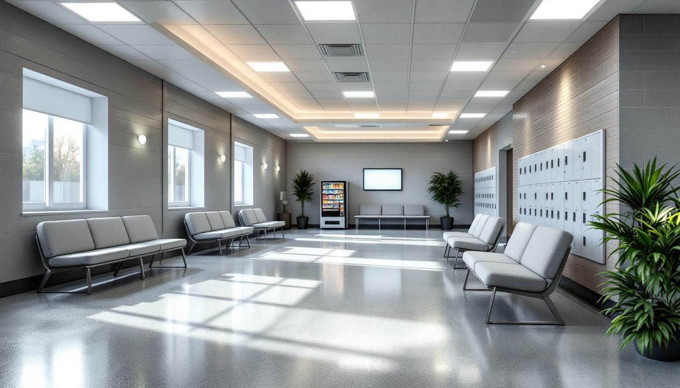 Visitation area at Anchorage Correctional Complex