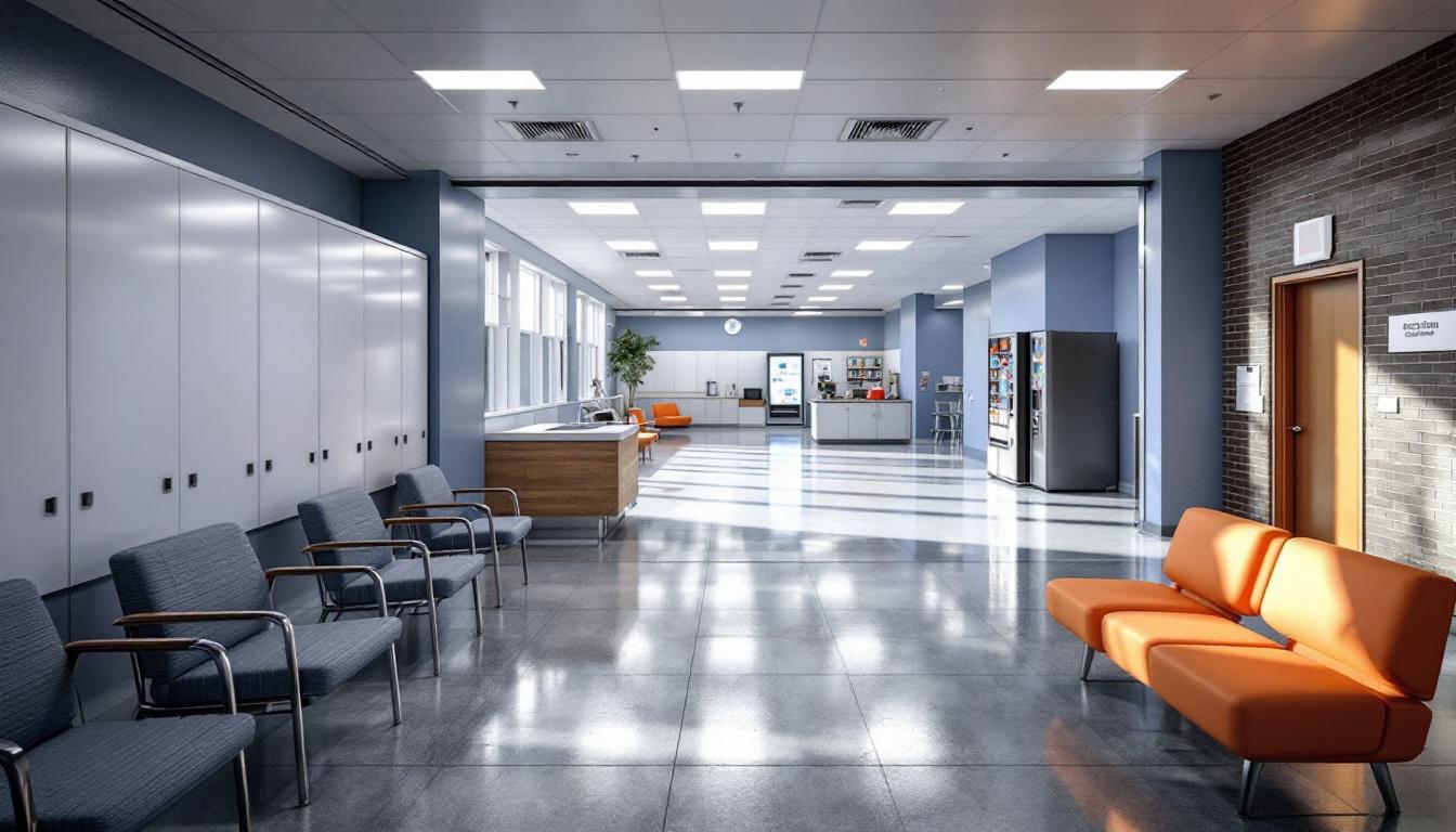 Visitation area at Rhode Island Department of Corrections Anthony P. Travisono Intake Service Center