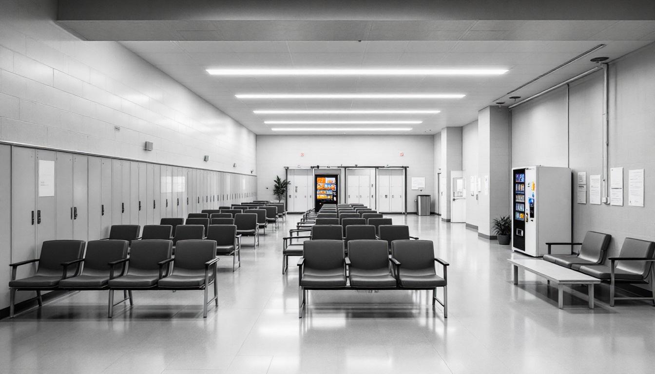 Visitation area at Rhode Island Department of Corrections High Security Center