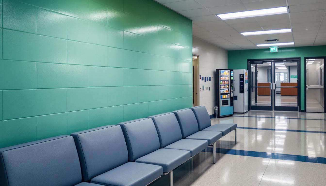 Visitation area at Northern State Correctional Facility