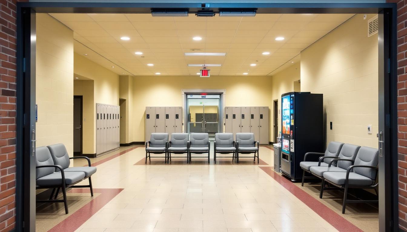 Visitation area at USP Canaan