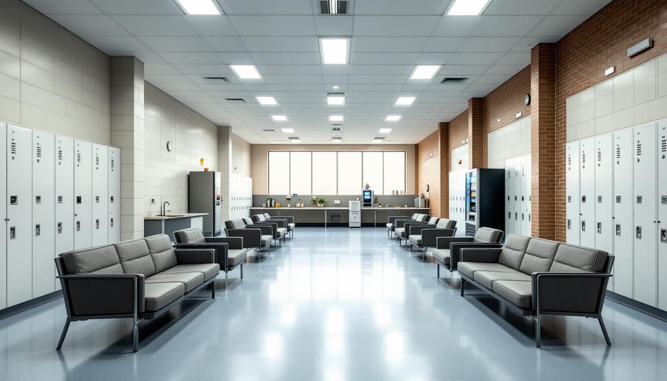 Visitation facilities and waiting area at SCI PINE GROVE