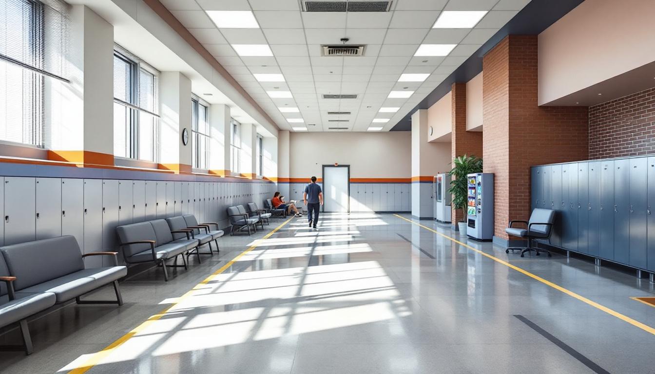 Visitation facilities and waiting area at SCI Phoenix Project