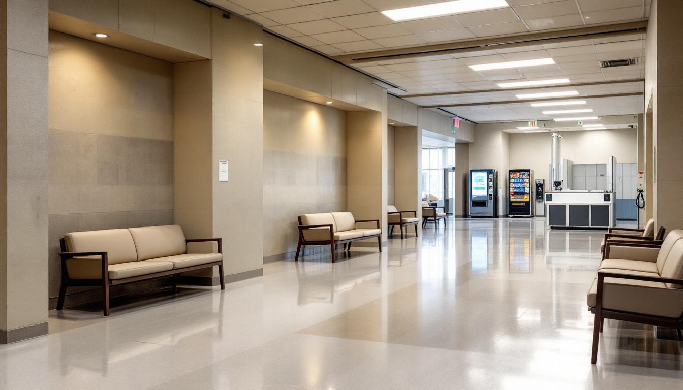 Visitation facilities and waiting area at SCI Greene